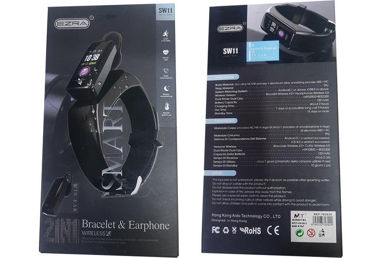 Smartwatch brazalete y manos libres SW11 - Alistore Chile