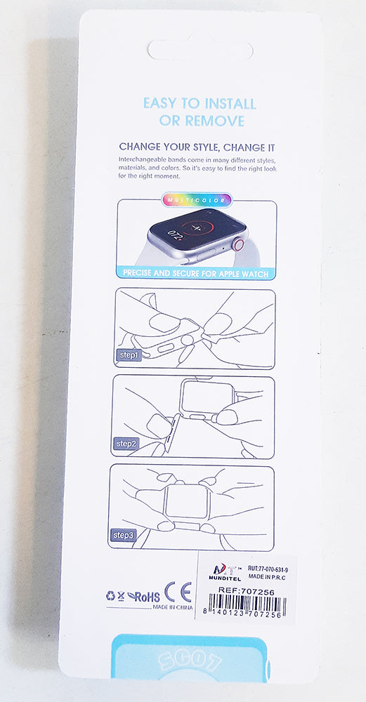 Correa pulsera de silicona para smartwatch 13cm - Alistore Chile