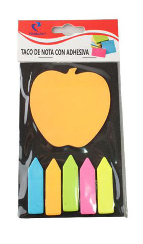 Taco de notas adhesivas en forma de manzana 120 pcs - Alistore Chile