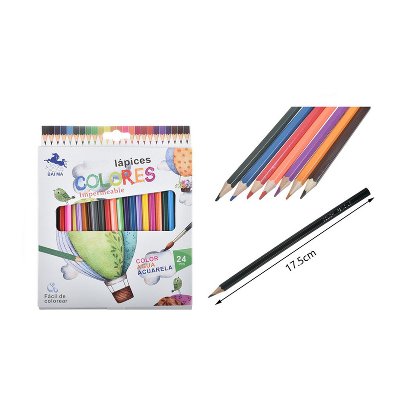 Caja de lápices 24 colores - Alistore Chile