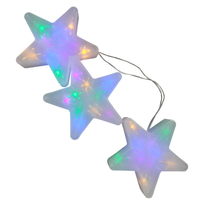 Luces decorativas LED 3 estrellas
